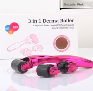 Koop goedkope Micro Needle Roller 3 in 1 Derma Roller Micro Naald Skin Care Kit Anti-aging Anti-rimpel Anti-Cellulitis Anti-Stretch -mark