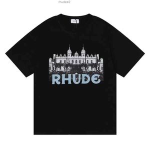 Comprar diseñador Rhude Camisetas para hombre en venta 2023 Camisetas de verano Tops Carta Polos Bordado Camisetas Ropa Camiseta de manga corta Camisetas Eu S-XL 9D1J