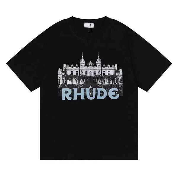 Acheter Designer Rhude T-shirts pour hommes à vendre 2023 T-shirts d'été Tops Lettre Polos Broderie T-shirts Vêtements T-shirt à manches courtes T-shirts Eu S-XL YVJN