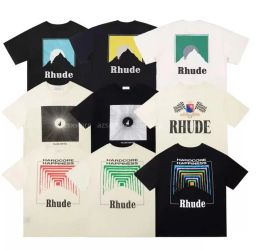 ACHETER des chemises de créateurs T-shirts d'été pour hommes Womens rhudes Designers pour hommes tops Lettre polos T-shirts brodés Vêtements T-shirt à manches courtes Grands t-shirts