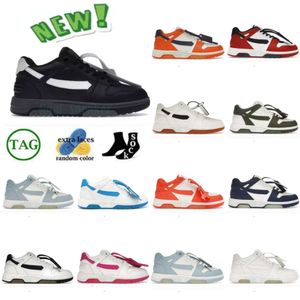 Luxe designer sneaker kopen Heren Dames Vrijetijdsschoenen Out Of Office Runnikng Schoenen Lage tops te koop Zwart Wit Roze Leer Lichtblauw Lakleer Runners Trainers Sneaker