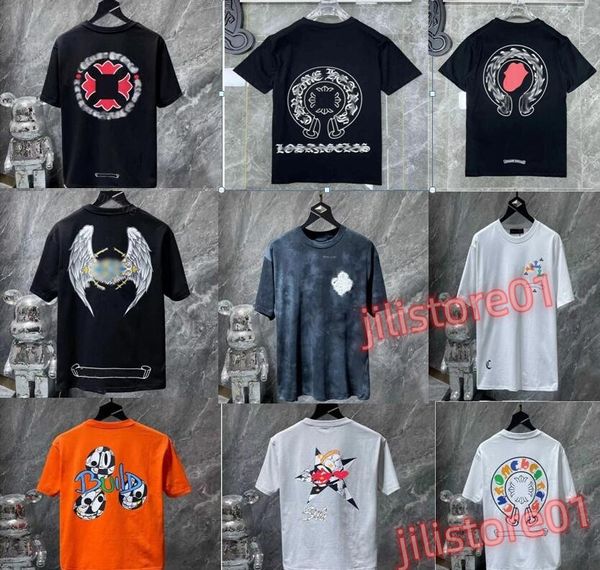 Comprar camisetas para hombre Camiseta de moda de lujo en venta Ch Brand Chromes Tees Diseñador Mujer Sánscrito Pareja Camiseta Sudadera Herradura Flor Corazón j7