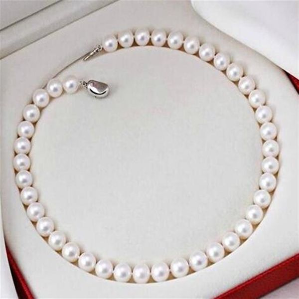 Acheter des bijoux en perles COLLIER DE PERLES RONDES BLANCHES DE LA MER DU SUD NATURELLES 10-11MM 18 POUCES 14K253m