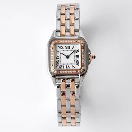 BVF compartiment de montre de haute qualité or avec diamant boîtier en acier fin 316 bracelet verre saphir miroir mouvement à quartz suisse 22MM