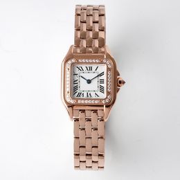 Reloj BVF de alta calidad de oro rosa con diamante 316, caja de acero fino, correa de cristal de zafiro, espejo, movimiento de cuarzo suizo de 22MM