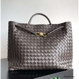 BVs andiamo sac fourre-tout nappa 32cm cordon de serrage grands sacs à bandoulière en peau de mouton souple designer d'épaule en jachère sac à main designer intrecciato