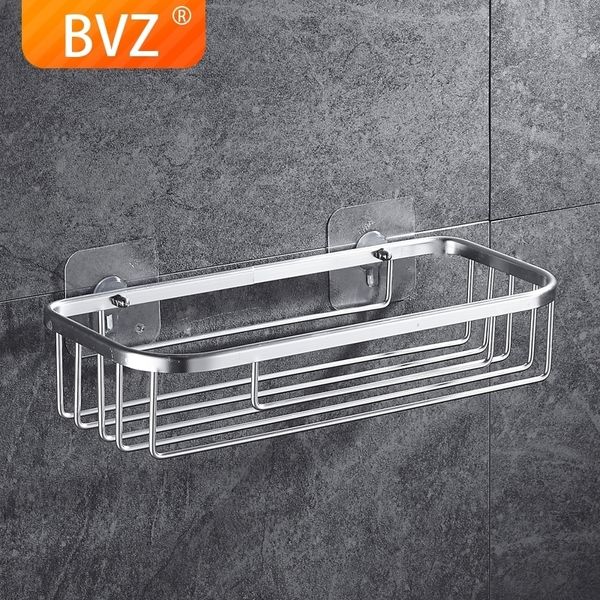 BVZ A Style Long Aluminium Bathroom Shelf Holder organizador de alta calidad Space Shower Shampoo Jabón Estantes cosméticos Y200407