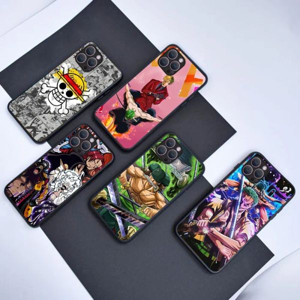 BW-2 Anime One-Piece Solicone Silicone pour Huawei Mate 20 P20 P30 P40 Nova 2 2i 3 3i 4E 5T 7 SE LITE PRO