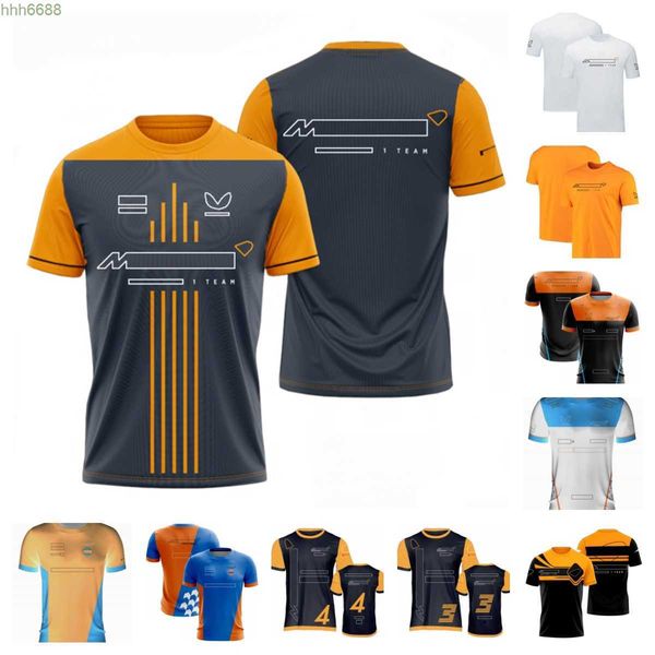 Bx7h Polos pour hommes F1 Formule 1 Costume de course T-shirt Vêtements de travail d'équipe T-shirt à manches courtes Hommes Été Respirant Personnalisable