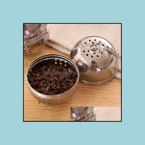 Par 200pcs boules à thé en forme d'oeuf en acier inoxydable bouilloires infuseur crépine verrouillage boule à épices 4 cm lin3230 livraison en baisse 2021 outils de café
