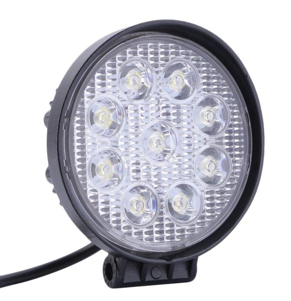 Por DHL, barra de luz LED de trabajo todoterreno para coche de 27W para Jeep 4x4 4WD AWD SUV ATV, lámpara de conducción para carrito, luz antiniebla para motocicleta 1359063