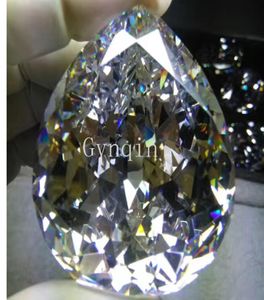 door DHL 59X455X28mm witte Cubic zirkonia peer Cullinan Diamond Cut edelstenen uit Wuzhou8777732