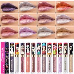 By DHL Lady 11 Color Lipgloss Set: Metallic Shimmer, Glitter lipgloss Finish Langdurige Waterproof Lip Stain