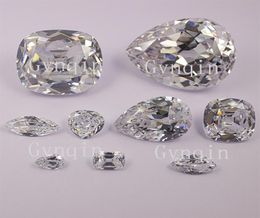 Par DHL White CZ Cullinan Diamond Collection 9pcs par ensemble Loose Cubic Zirconia Gem Stones6305856