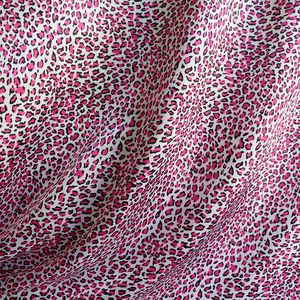 Par mètre Small Leopard Print Satin Tissu Scarpe Robe Pyjamas Matière de matériau Afrique