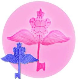 BYJUNYEOR C134 2PCS Epoxy Resin Silicone Moule Small Angel Wings Key Chocolate Candy Cake Decorating Tools DIY Baking Cuisine