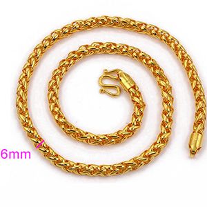 Chaîne byzantine en or jaune 18 carats rempli d'accessoires pour collier pour hommes