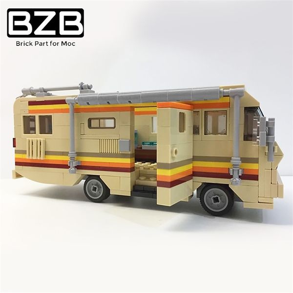 BZB MOC 17836 Breaking Bad RV Lab Camion Building Block Modèle Briques Décoration Enfants Garçons DIY Jeu Éducatif Jouets Cadeaux 220715