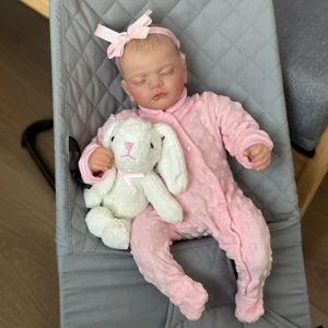 BZDOLL RÉLIST 48CM SOEEL SOEEL Reborn Baby Doll with 3D peinture de 19 pouces en silicone douce née Bebe mignon robe-up jouet 240408