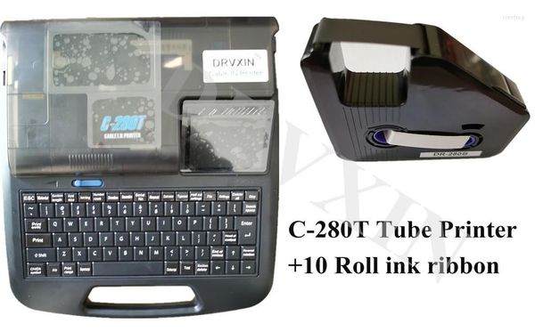 C-280T Cable I.D Impresora La pantalla en inglés se puede conectar a una computadora Máquina de letras electrónicas Máquina de impresión de férula