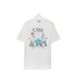C-Asablanca High Street Flower Shirt Set Casa Casual Shirt Short à manches courtes T-shirts Pantalons courts à manches courtes