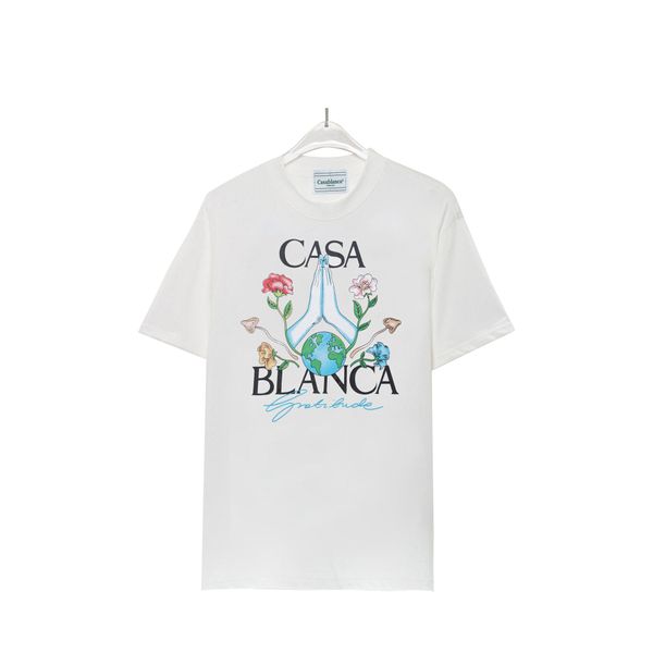 Camiseta de flores de la calle C-Asablanca Casa Casa Casa informal Shorts Shorts Set camiseta de manga corta pantalones cortos