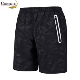 C Merk Mannen Shorts met Pocket Sport Sneldrogende Zomer Elastische Taille Casual Army Camouflage 210629