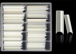 C Curbe Straight Faux Nails 100pcsbox XL Extra Long Square Faux Nail Tips Manucure Nail Art Artificiel Acrylique Tips Natural 4440661