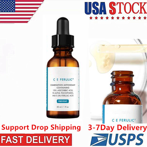 C E FERULIC essence Gold skin makeup primer door Dropper glazen fles 30ml gezichtscrème USA 3-7 werkdagen snelle levering