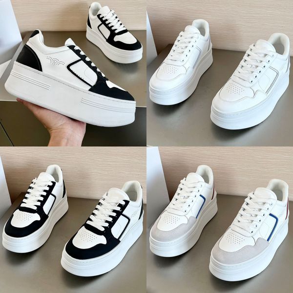 C Family Nouvelles Femmes Talon Compensé Semelle Épaisse Rehaussée Chaussures De Sport Décontractées Rehaussées Simple Panneau Polyvalent Daim Caoutchouc Talon Compensé Antidérapant Grande Semelle Sneaker