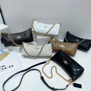 C Family's nieuwe CHARLOTTE onderarm klassieke vintage ketting kleine tas, veelzijdige schoudertas 75% fabrieksgroothandel