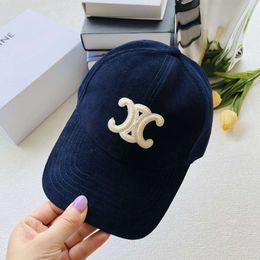 C chapeau casquettes de baseball chapeaux de créateurs casquette de baseball velours côtelé hommes femmes Arc chapeau Celi chapeau 54YS Y8X3