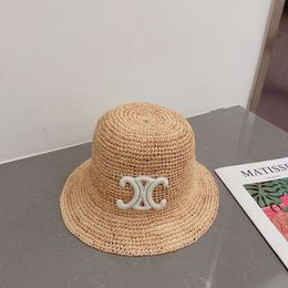 C sombrero Sombrero para el sol Sombreros de diseñador Arco hierba sombrero vacío playa de viaje Protector solar sombrero para el sol Sombrero de paja de pescador Sombrero Celi 1O7W