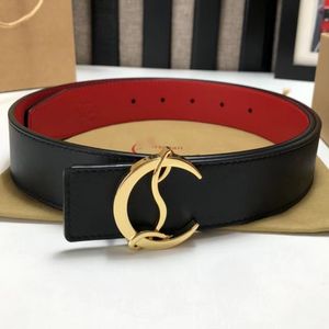 C L Ceinture Inférieure Rouge 35 MM Produit En Cuir Véritable Ceinture En Cuir De Veau Designer Style Couple Convient Aux Femmes Hommes T0P Réplique Officielle Cadeau Premium Avec Boîte 014