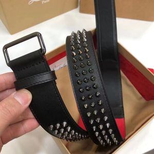 C L Ceinture Inférieure Rouge 35 MM Produit En Cuir Véritable Ceinture En Cuir De Veau Designer Style Couple Convient Aux Femmes Hommes T0P Réplique Officielle Cadeau Premium Avec Boîte 004