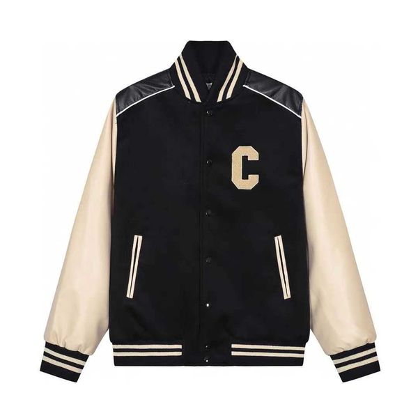 Veste de baseball en laine C-line American vintage lettre preppy veste brodée hommes et femmes amateurs de manteaux paresseux veste ample luxe tout 240313