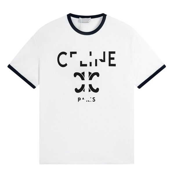 C Chemises De Luxe Designer Hommes T-Shirts Dames Col Rond Marque À Manches Courtes Designers Lettres Polos Solides Dessin Animé Vêtements D'été CXD2307245