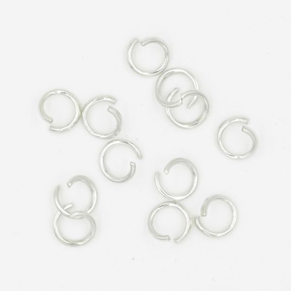 C anneaux de saut ouverts porte-clés anneaux pour boucle d'oreille collier Bracelet bricolage artisanat fabrication de bijoux résultats plusieurs tailles argent