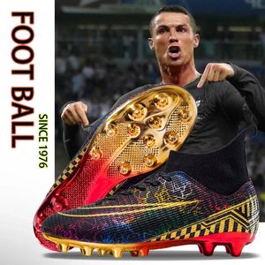 C.Ronaldo Futsal Air/ Soccer Shoes Quality Football Boots Ourdoor Wholesale voetbaltraining Sneaker TFAG unisex chuteiracleats 240426