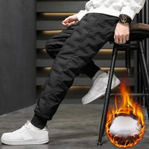 C. S Dikker Thermische Donsbroek Mannen Winter Eendendons Gevoerde Warme Donsbroek Joggingbroek Liefhebbers Joggers Sportkleding 240220