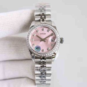 C Sapphire designer horloge Automatische machines 31mm Dameshorloge Luxe Merk Roze Wijzerplaat 316l Roestvrij Staal Mechanisch Vrouw