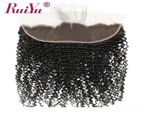 C Swiss Lace Frontal Fermeure Ear to Ear 13x4 Piscaude Curly Waw Wal Swérien Peruvian Human Frontal Frontals Ferme Brésilien R1667640