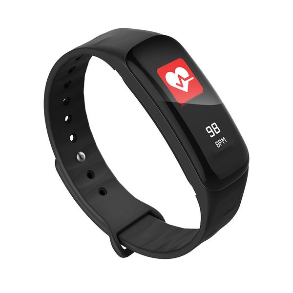 C1 Smart Wristwatch Pression du moniteur de fréquence cardiaque Hyper Moniteur de fitness Bracelet Bracelet Bluetooth étanche Bluetooth pour iOS iPhone Android