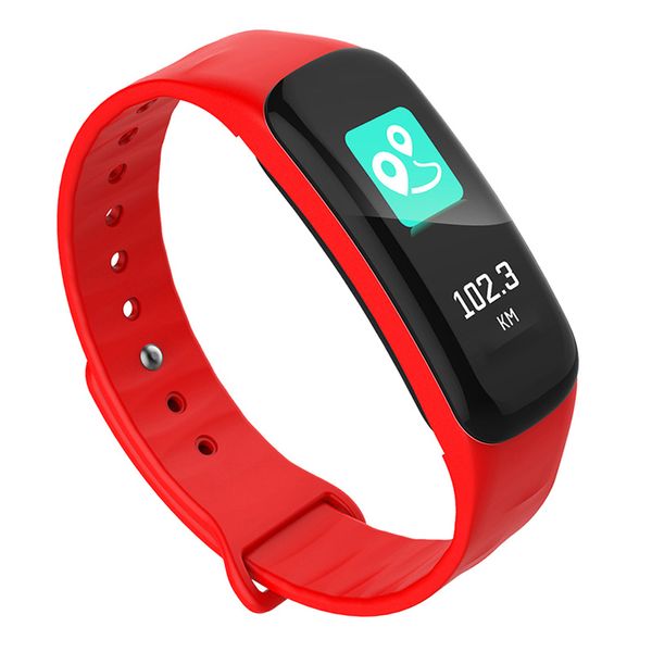 C1 montre-bracelet intelligente Suppors appel moniteur de fréquence cardiaque Fitness Tracker Bracelet podomètre étanche Bluetooth montre intelligente pour iPhone Android