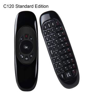 C120 2.4GHz Air Mouse Gyroscope mini clavier sans fil à double face pour la télécommande rechargeable PC applicable à la boîte de décodeur Smart TV