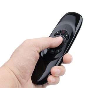 C120 Fly Air Mouse 2.4G Mini Wireless Toetsenbord Oplaadbare afstandsbediening voor PC Android TV-doos