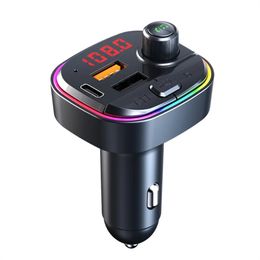 Lecteur MP3 Bluetooth de voiture C13 avec charge rapide PD/QC3.0, chargeur de voiture, transmetteur FM mains libres