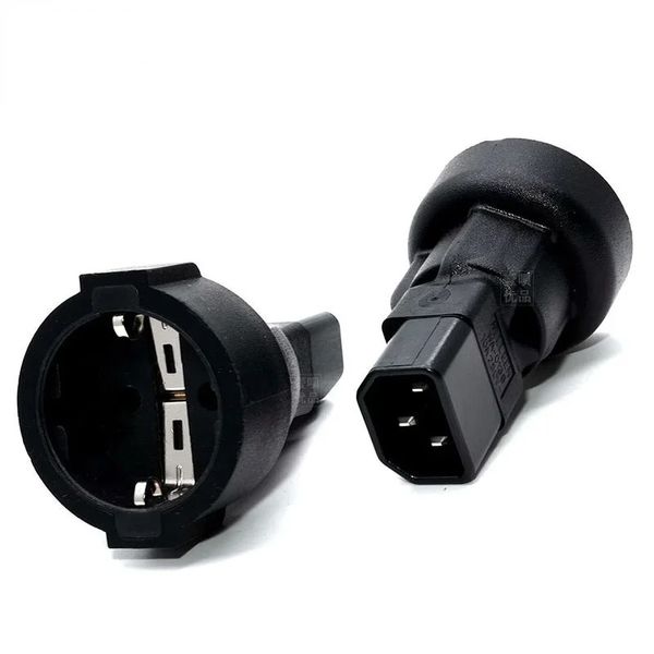 C14-EU Socket IEC320 C14 a la UE Euro Socket IEC 320 C14 a CEE 7/7 European Female AC Power Ups/PDU Power Lead Adaptador