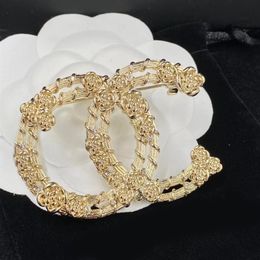 C18k vergulde lotus broche met strass versiering mode nobele broche luxe broche designer sieraden van hoge kwaliteit ladie2689
