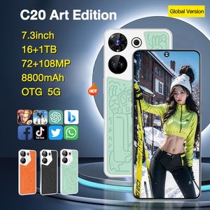 C20 Art Edition Version mondiale Smartphone 5G Android 13.0 8800 mAh Snapdragon 8 Gen2 Batterie 16 Go + 1 To 7,3